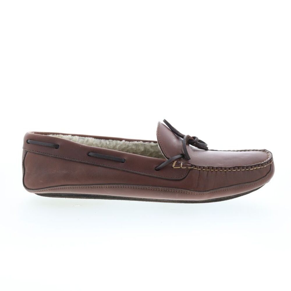 Hitchcock Mens Lined Slipper Brown Shoes (NWT)